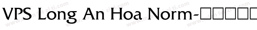 VPS Long An Hoa Norm字体转换